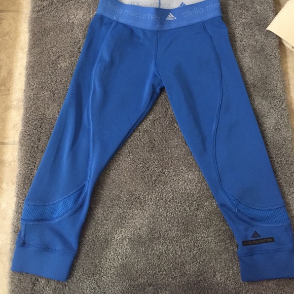 Stella McCartney cropped blue leggings