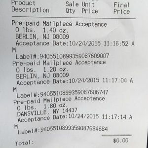 shipped 10/24