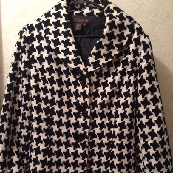 Chadwick's wool jacket. Houndstooth.