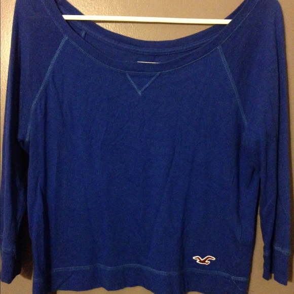 Dark blue Hollister long sleeved shirt