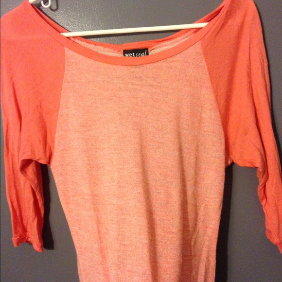 Wet seat 3 quarter sleeved top