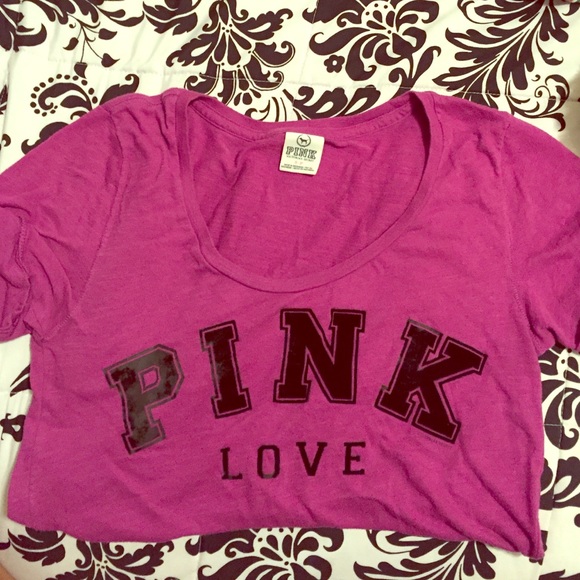 Victoria's Secret pink purple tee