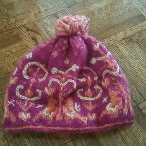 French Knot Wool Hat