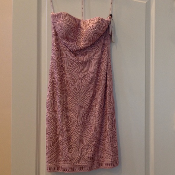 Price Drop -NWT -Sue Wong Beaded Strapless Dress - Picture 1 of 4