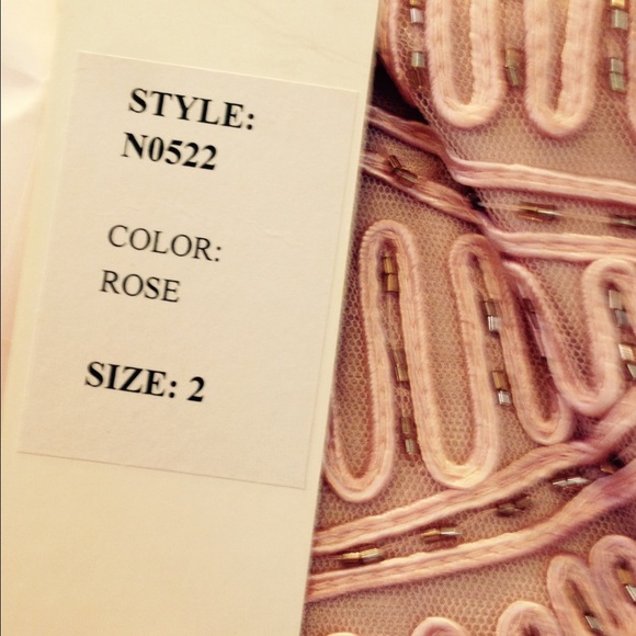 Price Drop -NWT -Sue Wong Beaded Strapless Dress - Picture 2 of 4