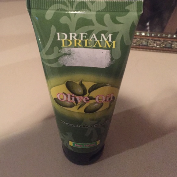 Full bottle of body olive oil