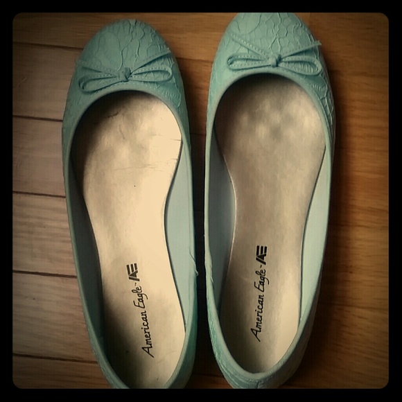 Mint ballet flats