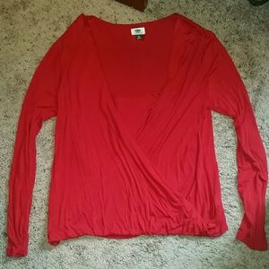 Old Navy red long sleeve top