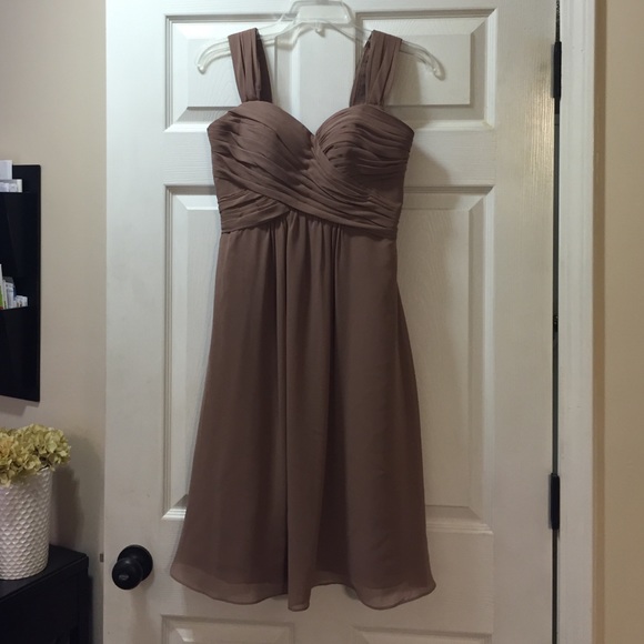 Tan/taupe formal dress