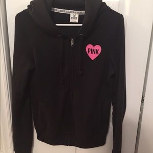Victoria's Secret black zip up jacket
