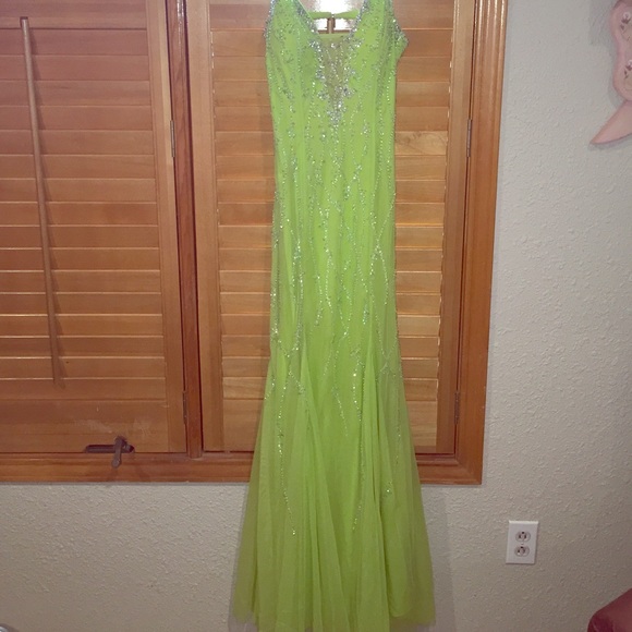 Prom dress lime green
