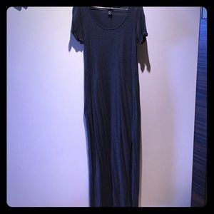 H&M Basic Jersey Maxi in Heather Grey