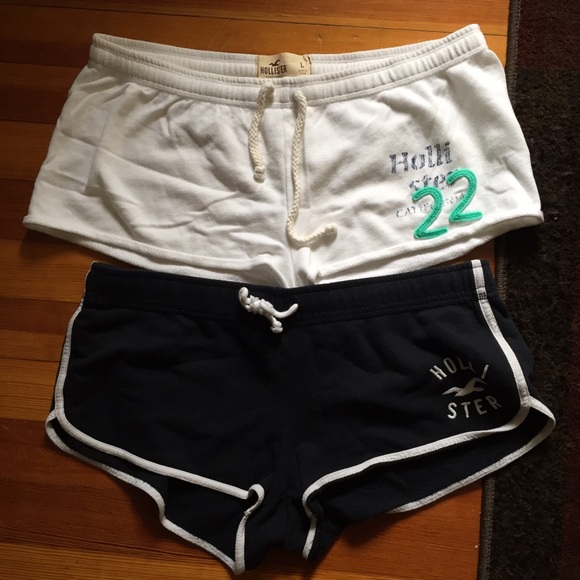 Two pairs of hollister shorts