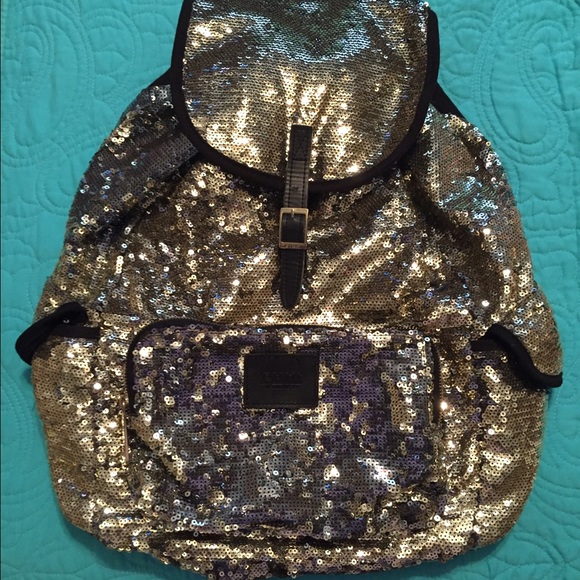 Pink Victoria secret sparkly backpack