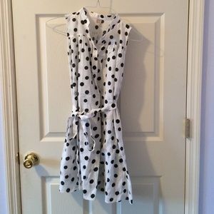 Polka dotted beach dress