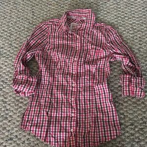 Long Sleeve Guess Plaid Shirt