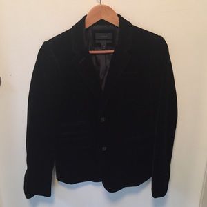 JCrew Black Velvet Blazer size 8