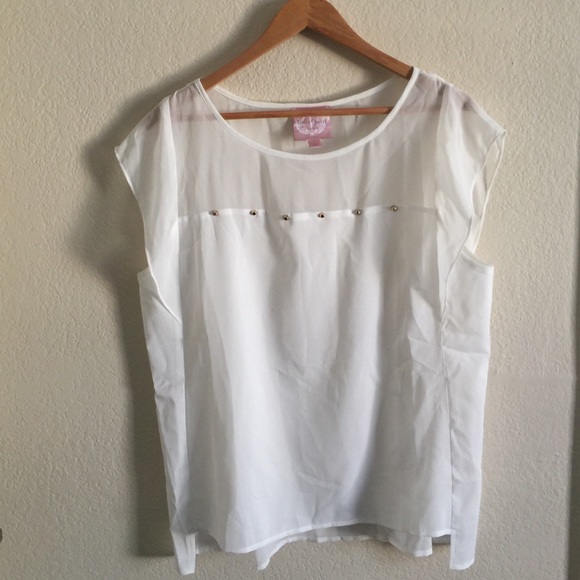 Sheer Studded Top - Picture 2 of 4
