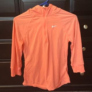 Nike 3/4 sleeve running shirt.