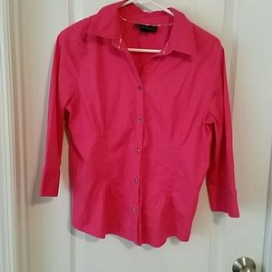 Pink collared button up