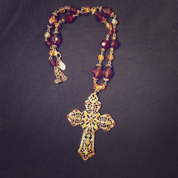 Embellished Cross Necklace