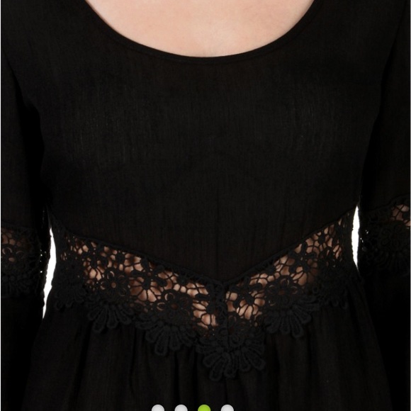 Black Boho Romper 🕉 - Picture 4 of 4