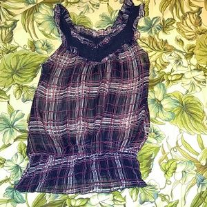 Sheer tank top
