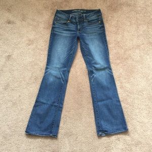 Size 8 Kick Boot jeans by American Eagle