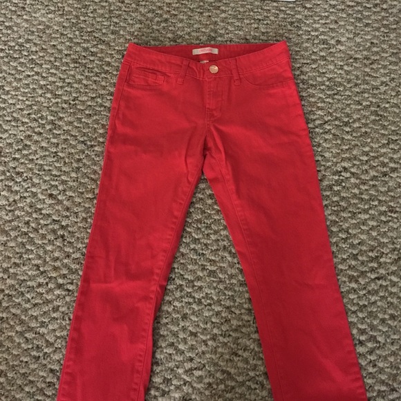 Refuge Pink skinny jeans.