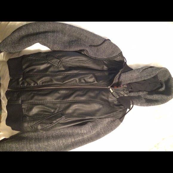 Leather/Fleece Coat