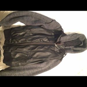 Leather/Fleece Coat
