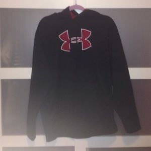 black and red under armour hoodie