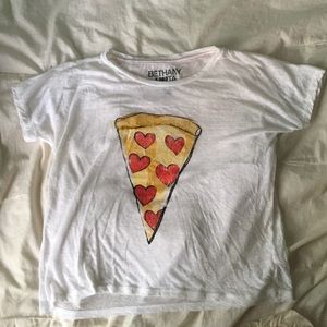 Bethany Mota pizza heart shirt