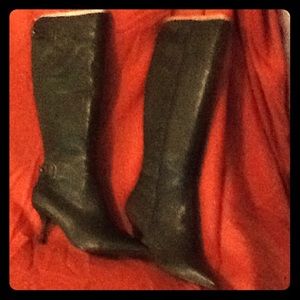 Nine West Tall Dark Green Boots