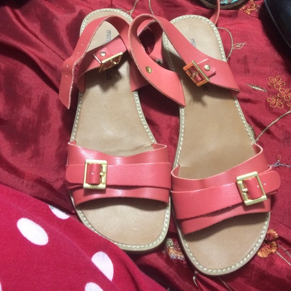 Coral sandals