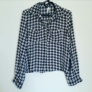 Houndstooth Button Up Shirt
