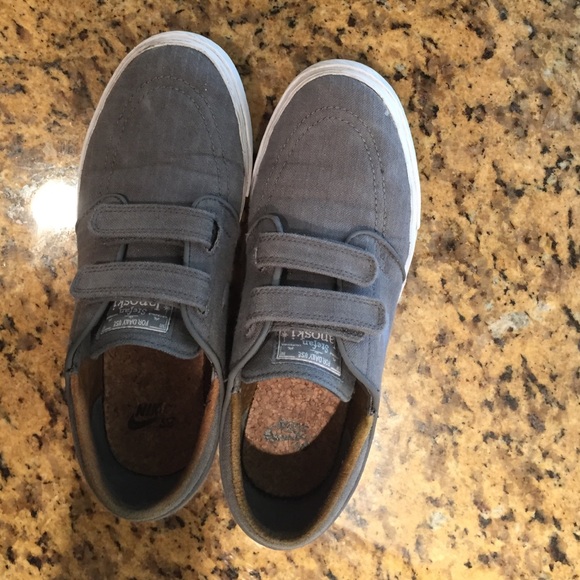 Rare Stefan Janoski gray canvas Velcro Nike SBs - Picture 2 of 4