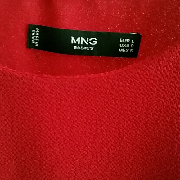 Deep red crimson sheath dress, sleeveless, MNG - Picture 2 of 4