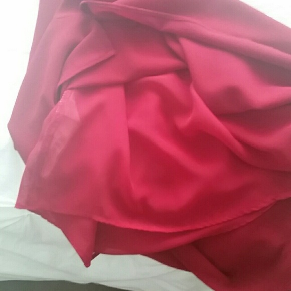 Deep red crimson sheath dress, sleeveless, MNG - Picture 4 of 4