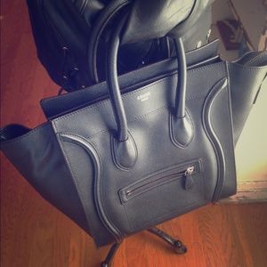 Celine Black Mini Luggage Tote-Authentic!