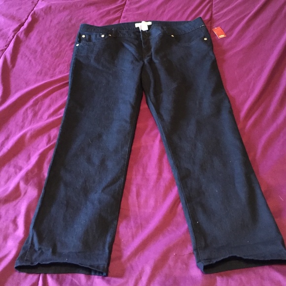 Dark blue Capri jeans - Picture 2 of 4