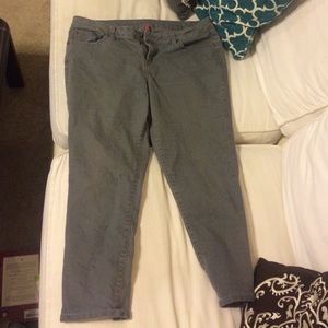 Gray Jeans, Capris. Size 14.