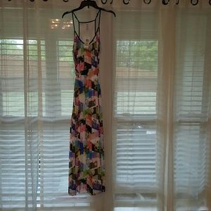 Floral print maxi dress