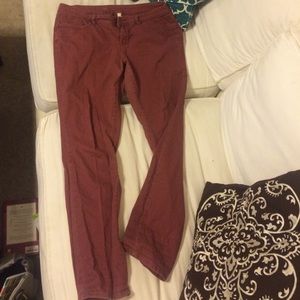 Lauren Conrad Jeans, Maroon, Size 14