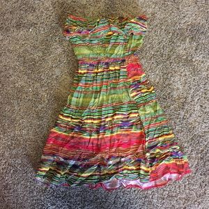 Strapless summer dress