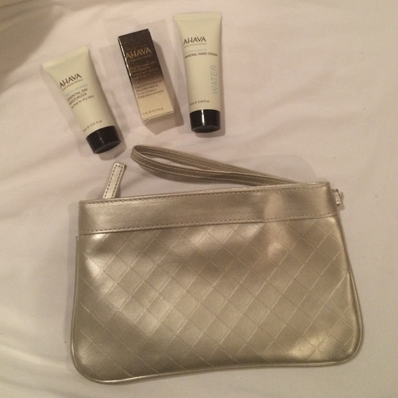 Ahava Golden Wristlet with Tester Products