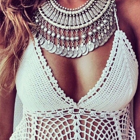 Free People Jewelry - Turkish Antalya Coin Necklace Silver