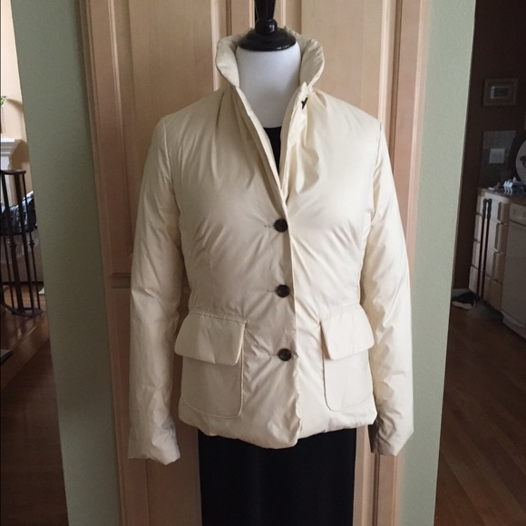 NWT Cream color down jacket.