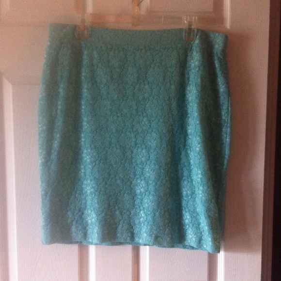 Lace blue skirt