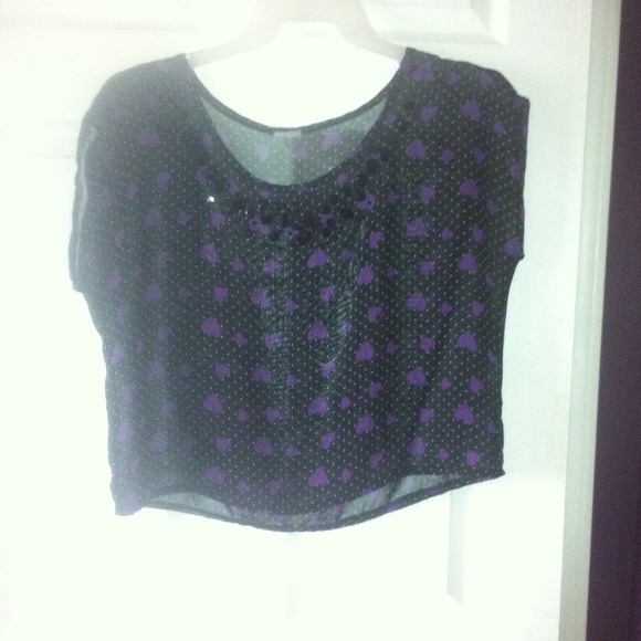 Black crop top